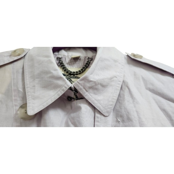 Burberry Coat - Sandringham Short Trench color light lavender Size 8 - Picture 5 of 16
